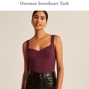 Brand new Abercrombie and Fitch. Sweater tank color is Berry